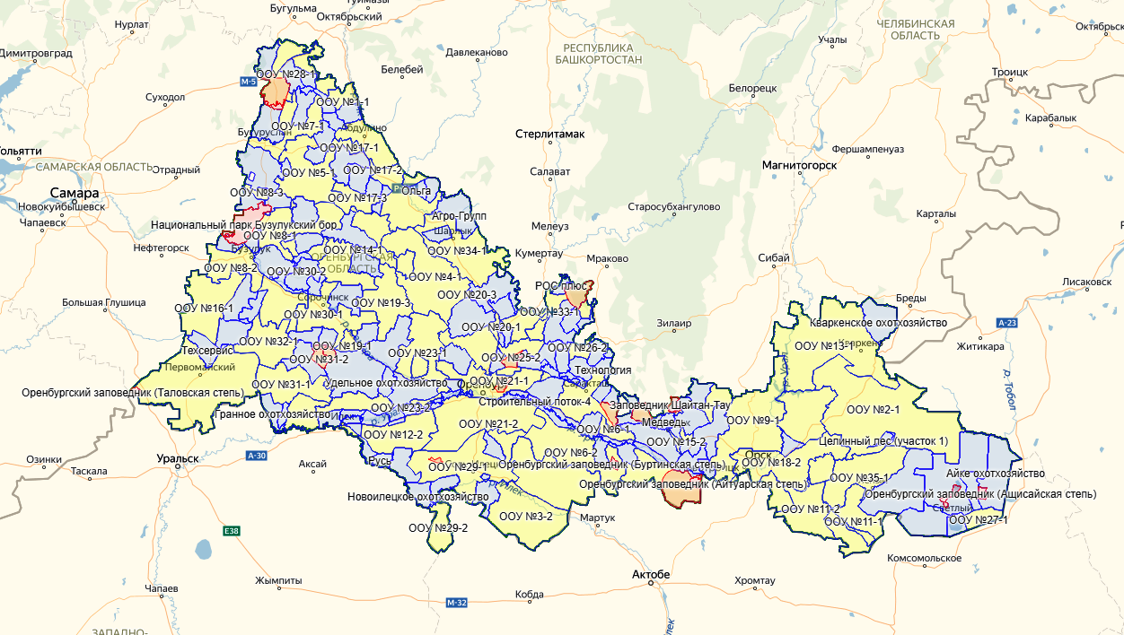 Карта рыболовных мест тюменской области