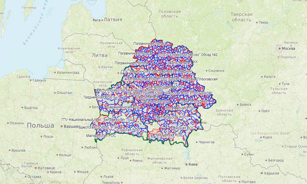 Карта охотугодий воронежской. Охотничьи угодья Беларуси. Карта Белоруссии национальные парки. Карта охотугодий Воронежской области. Белгород и Белоруссия на карте.