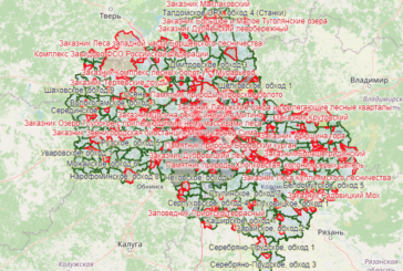 Карта охотничьих угодий Московской области