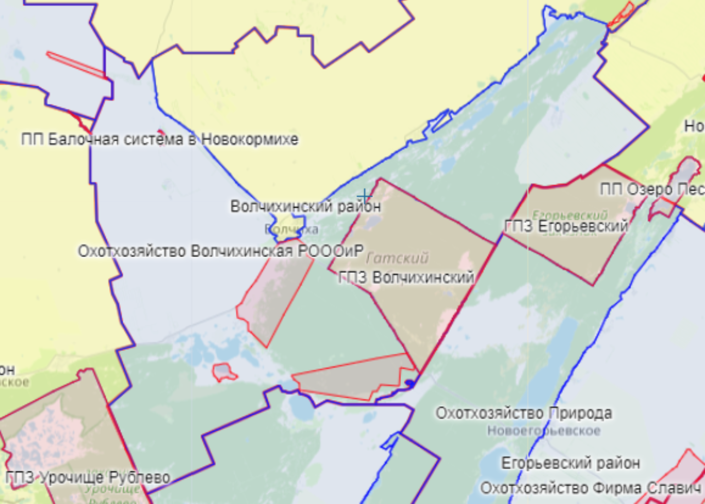 Охотугодья алтайского края карта