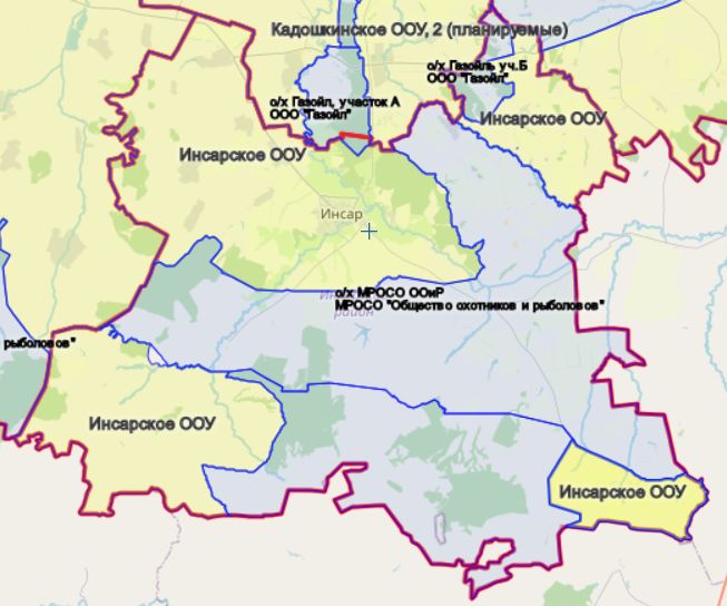 Инсарский район республики мордовия карта