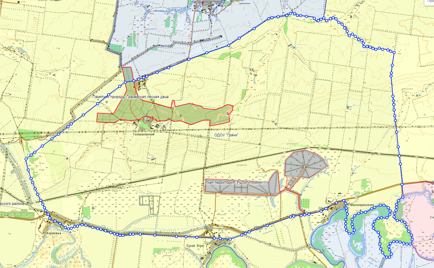 Карта охотничьих угодий саратовской
