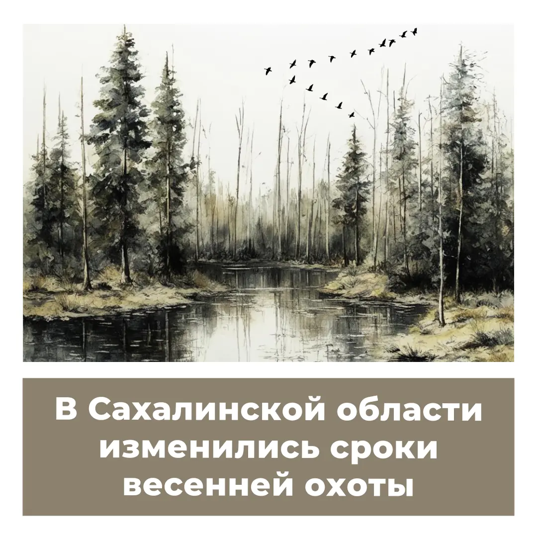 В Сахалинской области изменились сроки весенней охоты