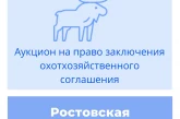 Торги на право заключения охотхозяйственного соглашения в Ростовской области
