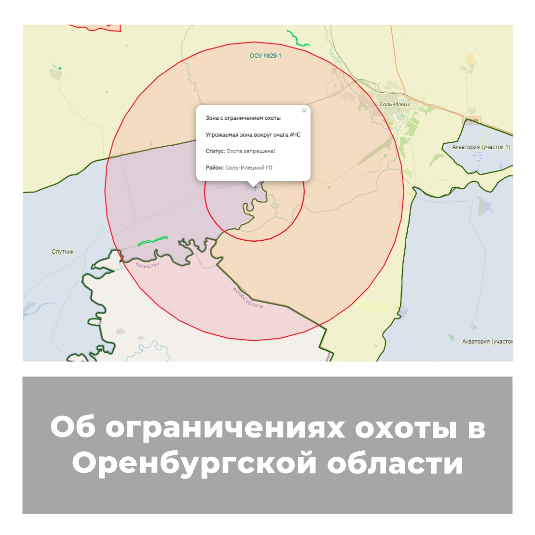 Об ограничениях охоты в Оренбургской области