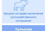 Торги на право заключения охотхозяйственного соглашения в Тульской области