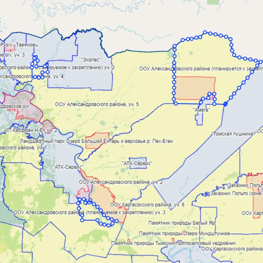 Участки к закреплению в Александровском районе