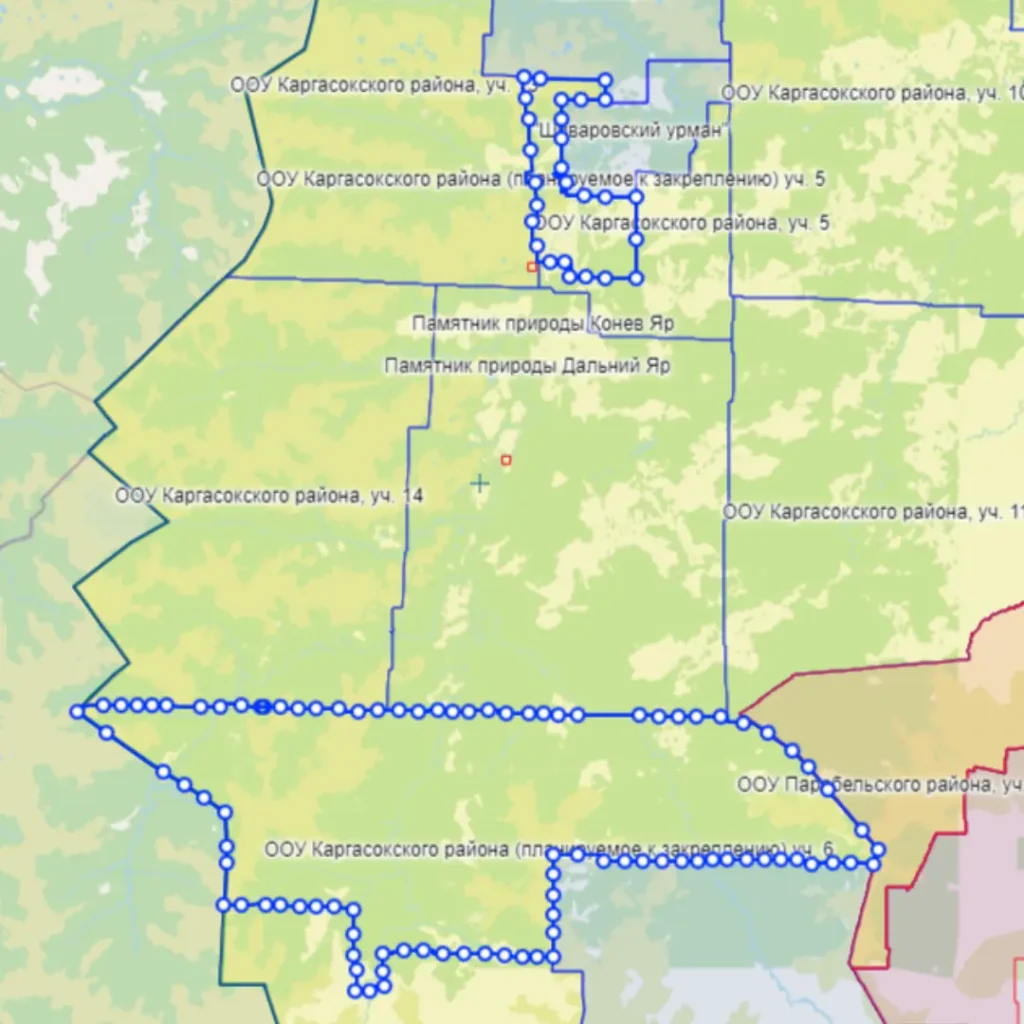 Участки к закреплению в Каргасокском районе
