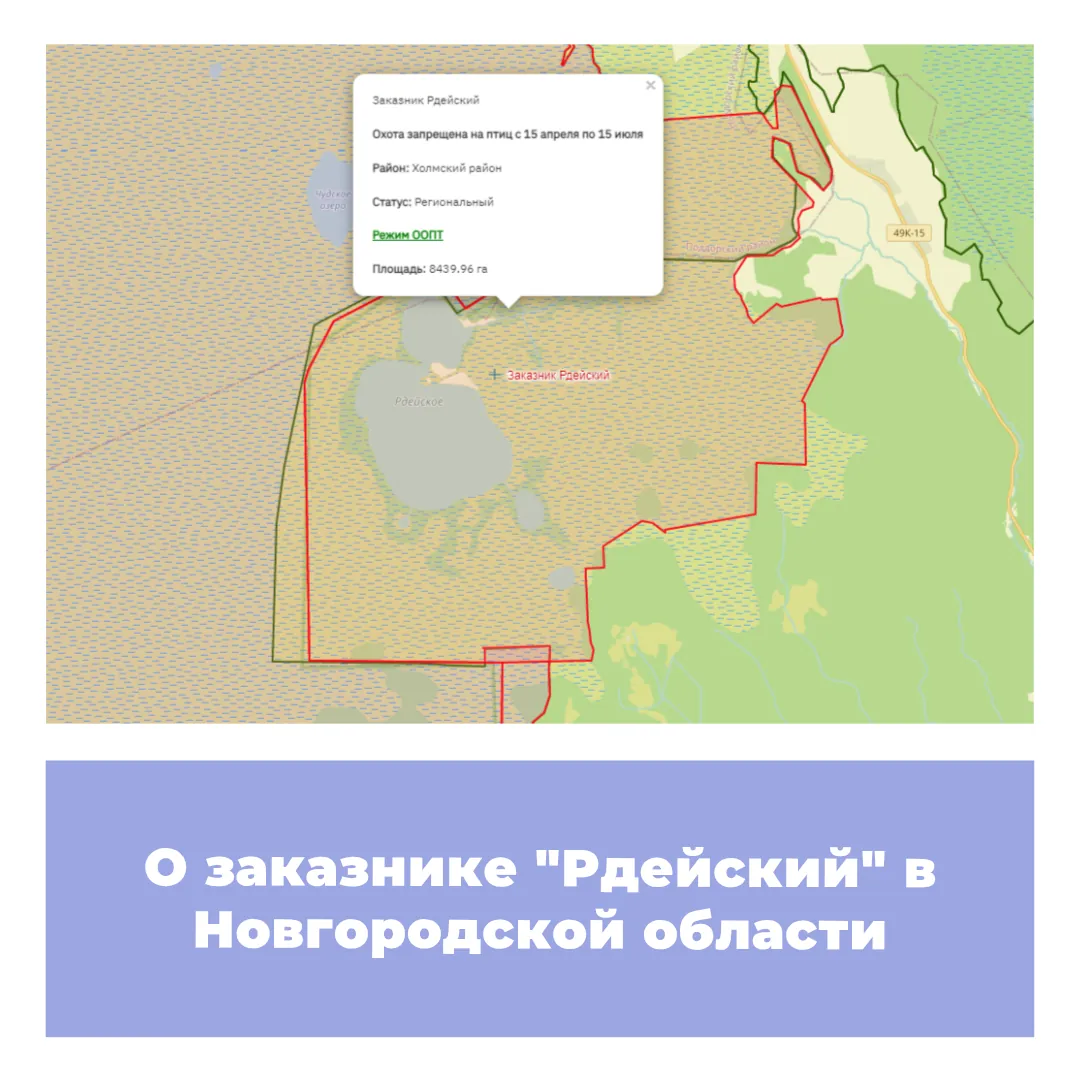 О заказнике «Рдейский» в Новгородской области