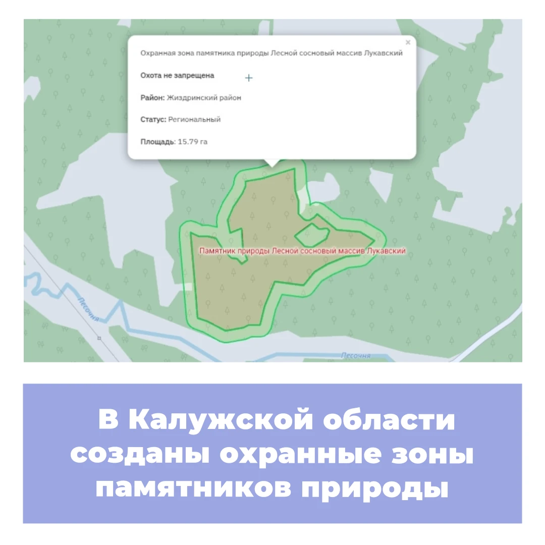 В Калужской области созданы охранные зоны памятников природы