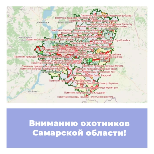 Вниманию охотников Самарской области!