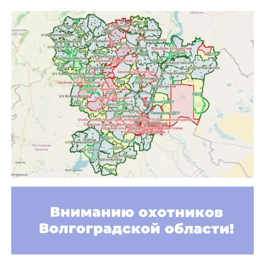 Вниманию охотников Волгоградской области!