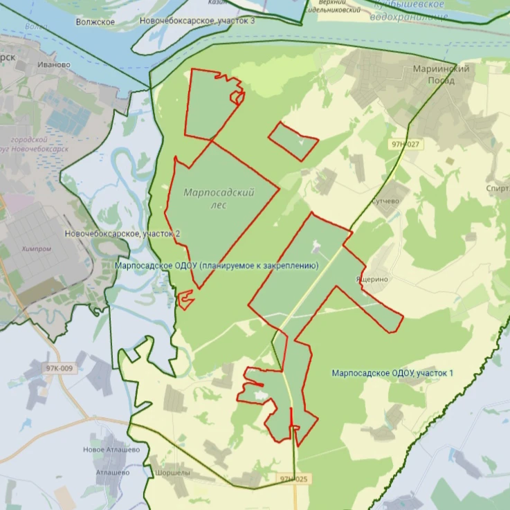 Участок к закреплению в Мариинско-Посадском мо Чувашской Республики 