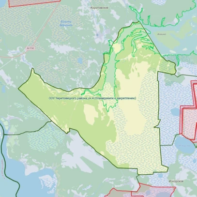 Участок к закреплению в Череповецком округе  Вологодской области