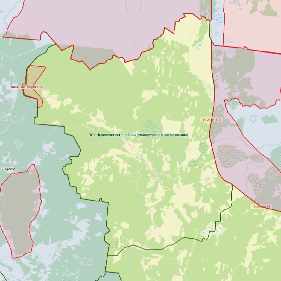 Участок к закреплению в Череповецком округе  Вологодской области