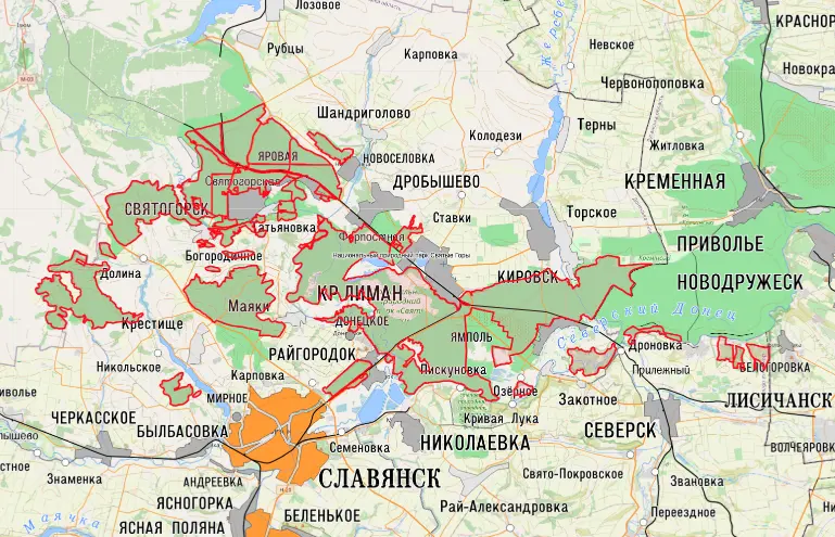 Национальный парк "Святые горы" в ДНР и ЛНР