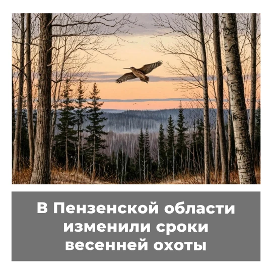 В Пензенской области изменили сроки весенней охоты
