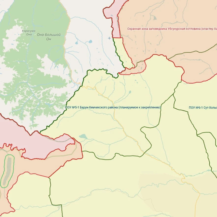 Участок к закреплению в Бврун-Хемчикском районе Республики Тыва 