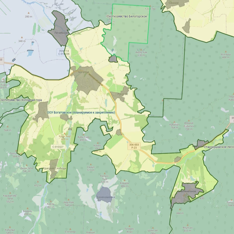 Участок к закреплению в Белогорском районе Республики Крым