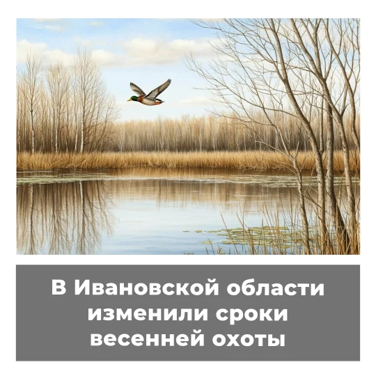 В Ивановской области изменили сроки весенней охоты