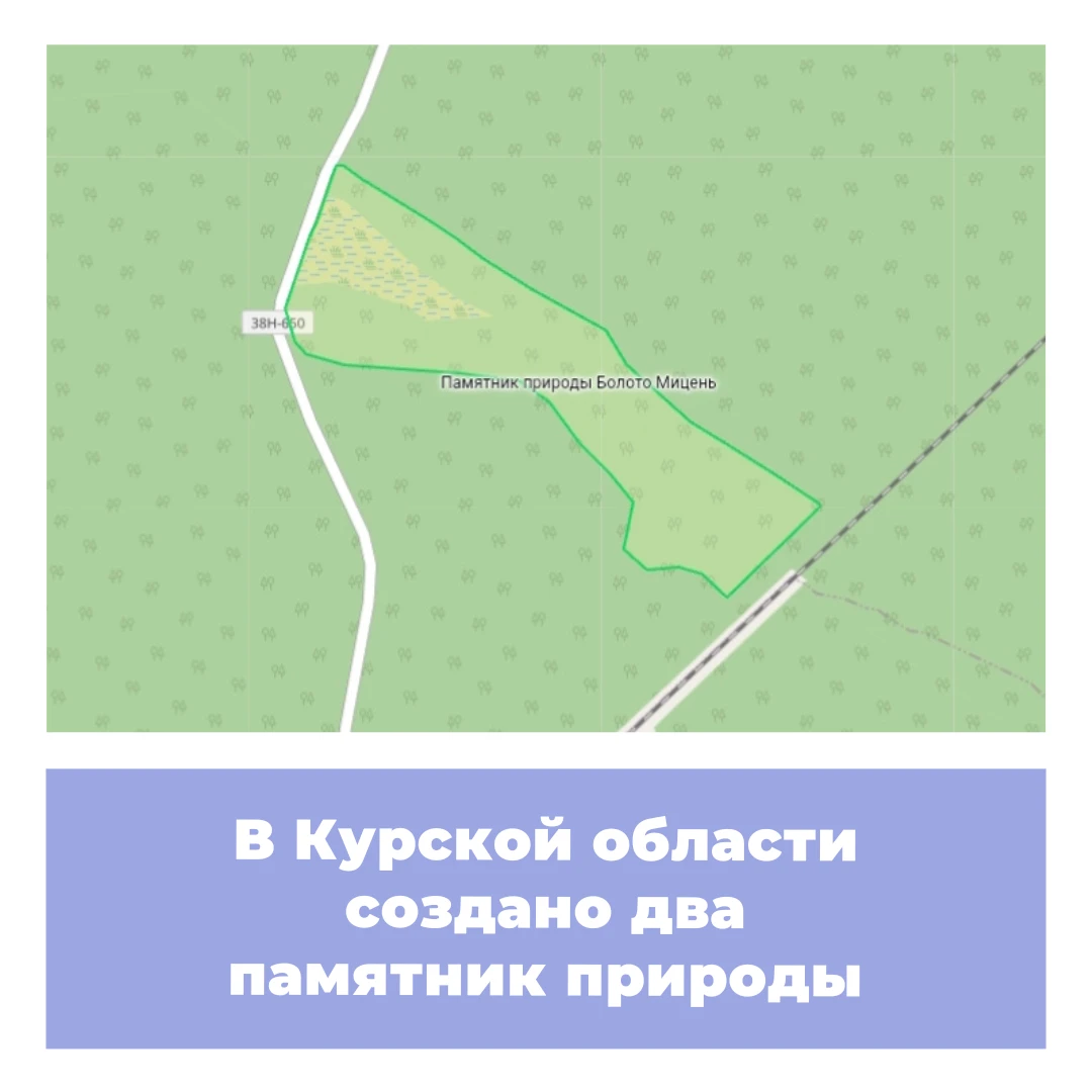 В Курской области создано два памятника природы