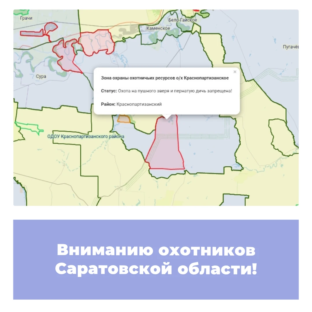 Вниманию охотников Саратовской области!