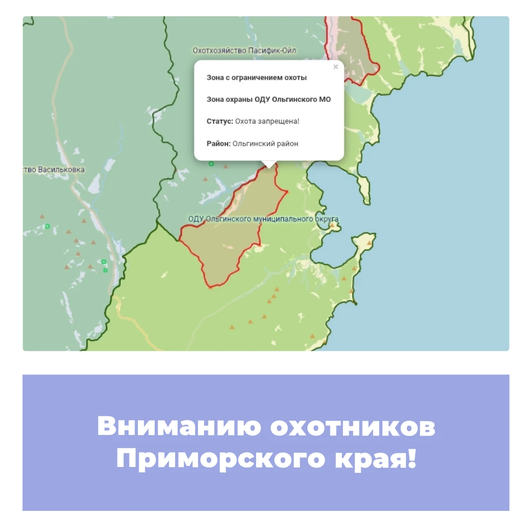 Вниманию охотников Приморского края!
